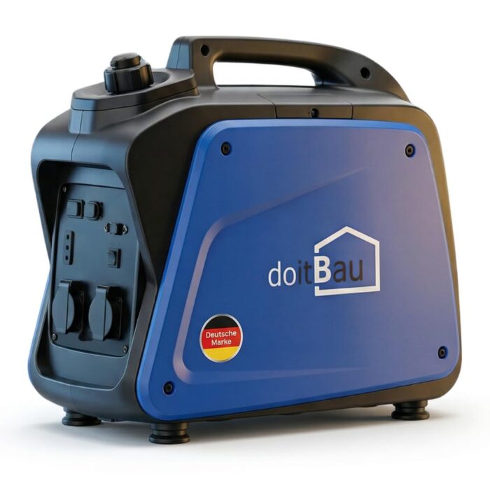 Stromgenerator mit Benzin | Stromerzeuger mit Zubehör | Notstromaggregat leise | 5 Steckdosen 3x 230V / 1x 400V / 1x 12 V | 6,5 PS (Stromgenerator mit Zugstarter)