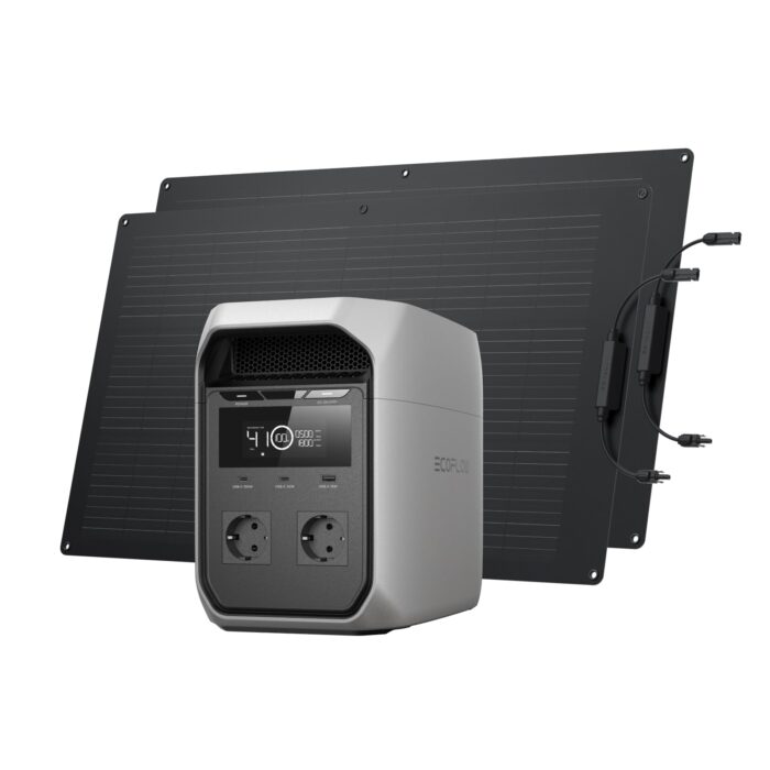 EF ECOFLOW DELTA 3 Classic Tragbare Powerstation 1 024 Wh LiFePO4-Batterie, 1 800 W AC (3 600 W Spitze), 100 W USB-C, 1-Stunden-Schnellladung. Solargenerator für Camping, Wohnmobil & Notstrom zu Hause