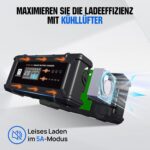 ECO-WORTHY 12V 100Ah LiFePO4 Bluetooth mit 12/24V 20A Ladegeräte,Lithiumbatterie 12V 100AH mit BMS Low Temperature Schutz für Wohnmobil,Boot,Wohnwagen