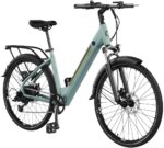 Cecotec Elektro-Stadtfahrrad Urban, 250W, 28-Zoll-Räder, 90 km Reichweite, 460 Wh Batterie, Vorderradfederung, 7-Gang-Shimano-Schaltung und Doppel-Hydraulikbremsscheiben
