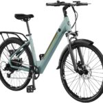 Cecotec Elektro-Stadtfahrrad Urban, 250W, 28-Zoll-Räder, 90 km Reichweite, 460 Wh Batterie, Vorderradfederung, 7-Gang-Shimano-Schaltung und Doppel-Hydraulikbremsscheiben