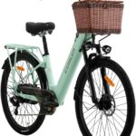cysum X-City Elektrofahrrad für Erwachsene, 26 Zoll City Elektrofahrrad Damen Herren Lithium-Akku 48V 10,4Ah Motor 250W 25km/h Urban Switing