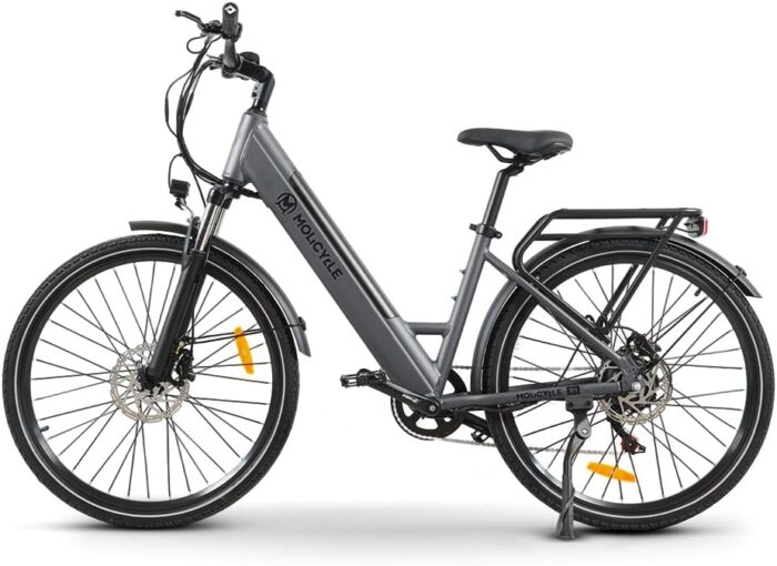 R1 E-Bike Damen 26 Zoll Tiefeinsteiger Trekkingrad E-Cityrad mit 36V 14.5Ah Wechselakku, Reichweite bis zu 110km, Hydraulische Scheibenbremsen, EU-konformes Ebike für Erwachsene
