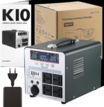 Tragbare Powerstation 1000W/666Wh, Mashine Tragbare Wiederaufladbare Generator Backup Batteriepack für Camping, Wohnmobile, Drohnen, Erste Hilfe und Außenbeleuchtung, mit 4 AC Anschlüssen