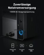 Anker SOLIX 2 Pro, Balkonkraftwerk mit Speicher (1600Wh), Solarbank 2 Pro (4 MPPT), 2400W Solareingang, bis zu 4 Solarmodule, bis zu 9,6 kWh Kapazität, 6000 Zyklen, Plug & Play, 0% VAT