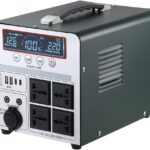 Tragbare Powerstation 1000W/666Wh, Mashine Tragbare Wiederaufladbare Generator Backup Batteriepack für Camping, Wohnmobile, Drohnen, Erste Hilfe und Außenbeleuchtung, mit 4 AC Anschlüssen