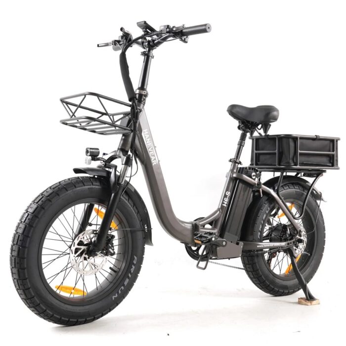 HANEVEAR Elektrofahrrad E Bike Klapprad mit 24Ah/48V Lithium-Akku | bis zu 140km, Fatbike Ebike mit Hydraulische Bremse, 250W 65Nm Heckmotor, Elektrofahrrad für Erwachsene