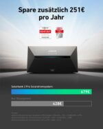 Anker SOLIX 2 Pro, Balkonkraftwerk mit Speicher (1600Wh), Solarbank 2 Pro (4 MPPT), 2400W Solareingang, bis zu 4 Solarmodule, bis zu 9,6 kWh Kapazität, 6000 Zyklen, Plug & Play, 0% VAT