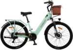 cysum X-City Elektrofahrrad für Erwachsene, 26 Zoll City Elektrofahrrad Damen Herren Lithium-Akku 48V 10,4Ah Motor 250W 25km/h Urban Switing