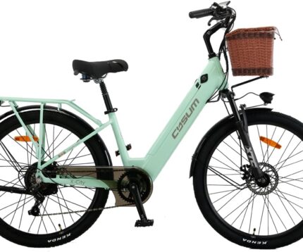 cysum X-City Elektrofahrrad für Erwachsene, 26 Zoll City Elektrofahrrad Damen Herren Lithium-Akku 48V 10,4Ah Motor 250W 25km/h Urban Switing
