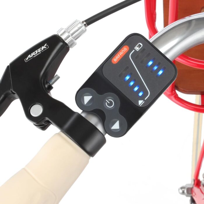 FISCHER E-Bike City CITA RETRO 2.0, Elektrofahrrad für Damen und Herren, RH 48 cm, Frontmotor 32 Nm, 36 V Akku