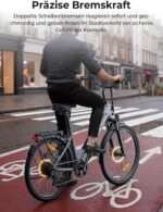 Touroll J1 ST 27,5" E Bike, Elektrofahrrad Trekkingrad E-Bike Herren Damen mit 561.6Wh Akku,100km Reichweite, 250W Motor, E-Fahrrad mit 7-Gang-Getriebe, Pedelec Citybike EBike für Erwachsene