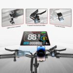 SAEMBIKE Elektrofahrrad Für Erwachsene, 250W Klappbares Elektrofahrrad Mit 36V 13AH Abnehmbarem Akku, Geschwindigkeit 25KM/H und Reichweite 110KM, 20„* 2.35“ Fetter Reifen E-Bikes Für Stadtpendler