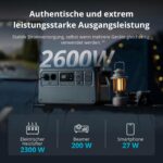 DJI Power 1000 V2 Tragbare Powerstation 1024Wh, 2600W Power Station Solar, LiFePO4 Akku, Kompakte Größe, Schnellladung in 37 Min. von 0% auf 80%, Elektrischer Generator für Camping/Zuhause/Wohnmobile