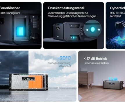 Hoymiles HiBattery AC 1,92 kWh Solarbatterie, Plug-and-Play Speicherlösung für Balkonkraftwerk & Photovoltaik, erweiterbar bis 11,52 kWh (0% nach §12 Abs. 3 UStG, 1x HiBattery AC)