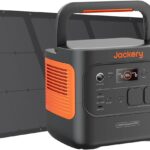 Jackery 2000 v2 Tragbare Powerstation mit 200W Solarpanel, 2042Wh Solargenerator mit 2200W Ausgang, LiFePO4 Batterie Schnellladung für Camping, Wohnmobil, Off-Grid