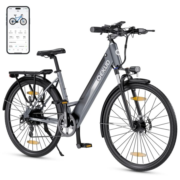 E-Bike Damen/Herren, 26 Zoll/27.5 Zoll Elektrofahrrad, mit 36V 13Ah Li-Ion Akku, 250W Motor, Reichweite bis zu 100KM im Hybrid Modell
