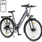 E-Bike Damen/Herren, 26 Zoll/27.5 Zoll Elektrofahrrad, mit 36V 13Ah Li-Ion Akku, 250W Motor, Reichweite bis zu 100KM im Hybrid Modell
