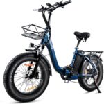 HANEVEAR Elektrofahrrad E Bike Klapprad mit 24Ah/48V Lithium-Akku | bis zu 140km, Fatbike Ebike mit Hydraulische Bremse, 250W 65Nm Heckmotor, Elektrofahrrad für Erwachsene