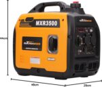 maXpeedingrods Inverter Stromerzeuger 3300W Stromgenerator Benzin Superleise 4 Takt mit USB und 230V Steckdosen Leicht als Notstromaggregat Backup Stromausfälle für Camping Wohnwagen Garage Baustelle