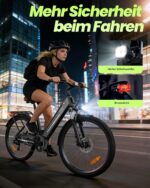 Finbike E Bike für Erwachsene 250W, 26 Zoll CityBike, Elektrofahrrad mit 55 Miles PAS Reichweite, 25 km/h Electric Bike für Herren und Damen,7 Gang Schaltung, Stoßdämpfung