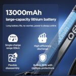 E-Bike Damen/Herren, 26 Zoll/27.5 Zoll Elektrofahrrad, mit 36V 13Ah Li-Ion Akku, 250W Motor, Reichweite bis zu 100KM im Hybrid Modell