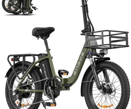ENGWE E-Bike Klapprad Elektrofahrrad mit 20 Zoll Fat Tire, 15.6Ah Lithium-Akku für Lange Reichweite bis 140KM, 7-Gang-All-Terrain Ebike Herren für MTB, Strand & Schnee