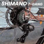 SAXXX E Bike Damen 28 Zoll Tiefeinsteiger mit 36V 13Ah Akku, Elektro Fahrrad Erwachsene mit Scheibenbremse, 7 Gang Kettenschaltung Pedelec mit Federgabel, Gepäckträger für Damen/Frauen Herren/Männer