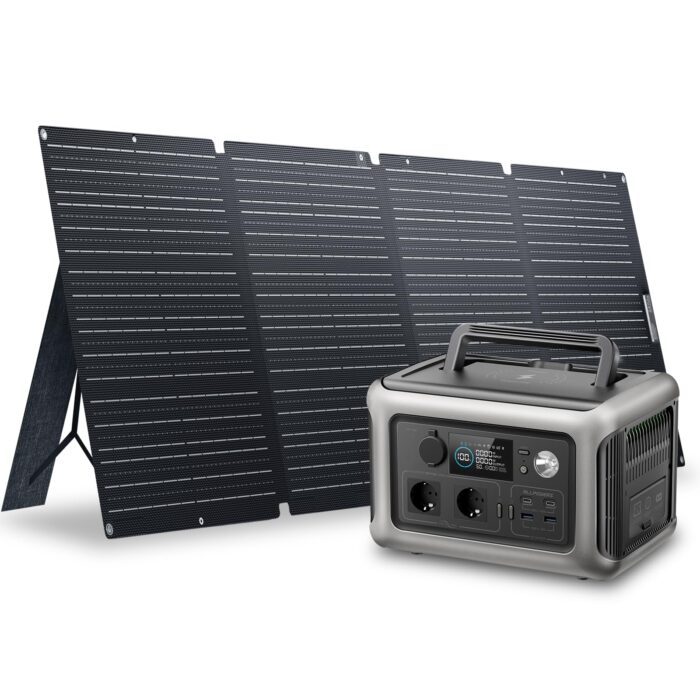 ALLPOWERS R600 Tragbare Powerstation, 299Wh LiFePO4 Batterie mit 2x 600W (1200W Spitze) AC Ausgang Solargenerator, 0-100% Schnellladung in 1 Stunde für Garten Party Reise Camping Wohnmobil Notfall
