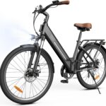 Finbike E Bike für Erwachsene 250W, 26 Zoll CityBike, Elektrofahrrad mit 55 Miles PAS Reichweite, 25 km/h Electric Bike für Herren und Damen,7 Gang Schaltung, Stoßdämpfung