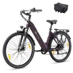 ttgo 28 Zoll E Bike für Erwachsene, Elektrofahrräder mit 36V 18Ah Akku 250W Motor 25 km/h 80-120 km Reichweite, 7-Gang Getriebe mit LCD-Display City E Bike für Herren Damen, C3 SE
