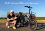 HANEVEAR Elektrofahrrad E Bike Klapprad mit 24Ah/48V Lithium-Akku | bis zu 140km, Fatbike Ebike mit Hydraulische Bremse, 250W 65Nm Heckmotor, Elektrofahrrad für Erwachsene