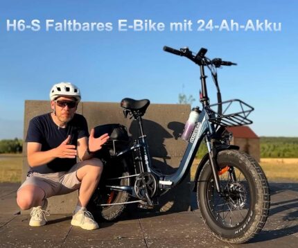 HANEVEAR Elektrofahrrad E Bike Klapprad mit 24Ah/48V Lithium-Akku | bis zu 140km, Fatbike Ebike mit Hydraulische Bremse, 250W 65Nm Heckmotor, Elektrofahrrad für Erwachsene