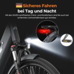 27,5" E-Bike für Erwachsene | 250W Motor, 7-Gang Schaltung | Wechselbarer 36V 13Ah Akku, Bis zu 100km Reichweite | 25 km/h Pedelec für Damen & Herren | Ideal für Stadt & Pendler