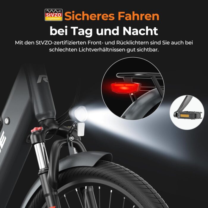 27,5" E-Bike für Erwachsene | 250W Motor, 7-Gang Schaltung | Wechselbarer 36V 13Ah Akku, Bis zu 100km Reichweite | 25 km/h Pedelec für Damen & Herren | Ideal für Stadt & Pendler