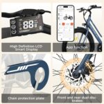 HITWAY E Bike 27,5 Zoll E-CityBike mit 36V13Ah Akku Pedelec für Damen 50-100km Reichweite 250W Motor StVZO-Zulassung E-Bike Tiefeinstieg