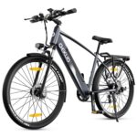 Elektrofahrrad, E-Bike Trekkingrad E-Cityrad, 36V 12,5Ah Li-Ion Akku Mountainbike Pendlerfahrrad, LCD-Display, Reichweite bis 100KM, EU-konform, mit APP