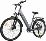 R1 E-Bike Damen 26 Zoll Tiefeinsteiger Trekkingrad E-Cityrad mit 36V 14.5Ah Wechselakku, Reichweite bis zu 110km, Hydraulische Scheibenbremsen, EU-konformes Ebike für Erwachsene