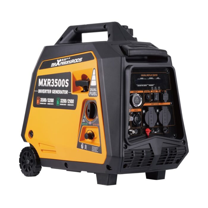 maXpeedingrods Inverter Stromerzeuger 3300W Stromgenerator Benzin Superleise 4 Takt mit USB und 230V Steckdosen Leicht als Notstromaggregat Backup Stromausfälle für Camping Wohnwagen Garage Baustelle