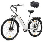 ttgo 28 Zoll E Bike für Erwachsene, Elektrofahrräder mit 36V 18Ah Akku 250W Motor 25 km/h 80-120 km Reichweite, 7-Gang Getriebe mit LCD-Display City E Bike für Herren Damen, C3 SE