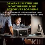 ALLPOWERS R600 Tragbare Powerstation, 299Wh LiFePO4 Batterie mit 2x 600W (1200W Spitze) AC Ausgang Solargenerator, 0-100% Schnellladung in 1 Stunde für Garten Party Reise Camping Wohnmobil Notfall