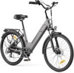 Touroll J1 ST 27,5" E Bike, Elektrofahrrad Trekkingrad E-Bike Herren Damen mit 561.6Wh Akku,100km Reichweite, 250W Motor, E-Fahrrad mit 7-Gang-Getriebe, Pedelec Citybike EBike für Erwachsene