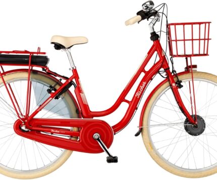 FISCHER E-Bike City CITA RETRO 2.0, Elektrofahrrad für Damen und Herren, RH 48 cm, Frontmotor 32 Nm, 36 V Akku
