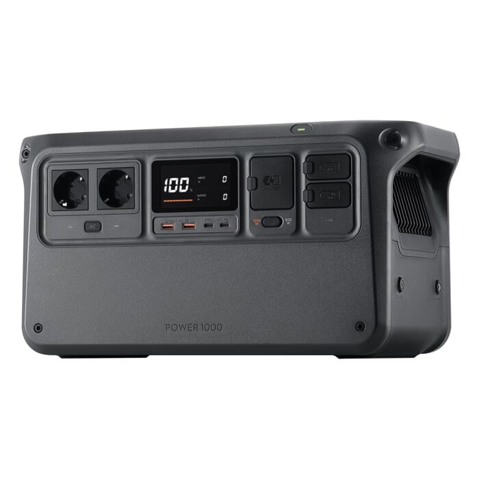 DJI Power 1000 V2 Tragbare Powerstation 1024Wh, 2600W Power Station Solar, LiFePO4 Akku, Kompakte Größe, Schnellladung in 37 Min. von 0% auf 80%, Elektrischer Generator für Camping/Zuhause/Wohnmobile