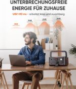 Jackery Explorer 500 V2 Tragbare Powerstation, 512Wh Solargenerator 230V/500W (Spitze 1000W) mit Schnellladung, LiFePO4 Akku 6000 Zyklen, Solargenerator für Camping, Wohnmobil, Notfälle, Reisen