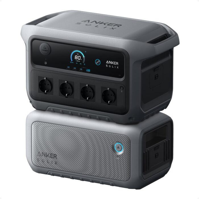 Anker SOLIX C2000 Gen 2 Tragbare Powerstation, 2400W (Spitzenleistung 4000W) Solargenerator, In 58 Min voll geladen, 2048Wh LiFePO₄-Akku, Für Camping und Stromausfälle (optional mit Solarpanel)