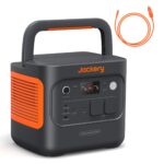 Jackery 2000 v2 Tragbare Powerstation mit 200W Solarpanel, 2042Wh Solargenerator mit 2200W Ausgang, LiFePO4 Batterie Schnellladung für Camping, Wohnmobil, Off-Grid