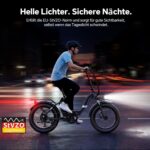 Touroll S2/S2 Pro 2026 Klappbar E-Bike Herren, 250W Fatbike, 20"×4.0" All-Terrain Reifen, 150 km Reichweite, 720Wh Akku, StVZO Straßenzulassung – Elektrofahrrad für Stadt, Offroad & Pendler