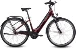 SAXONETTE E Bike mit Rücktrittbremse und nabenschaltung, Ebike Damen 28 Zoll mit 36V 13Ah BMS Akku, 7 Gang Elektro Fahrrad Erwachsene mit Federgabel, Pedelec mit Gepäckträger für Damen und Herren