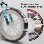 SAMEBIKE E-Bike Klapprad Elektrofahrrad mit 20 Zoll Fat Tire, 13Ah Lithium-Akku für Lange Reichweite bis 120KM, 7-Gang-All-Terrain Ebike Herren für MTB, Strand & Schnee